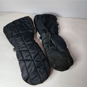 Vintage Kombi woman's mitten black one size ski snow winter